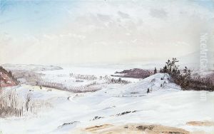 View from Olana in the Snow by Frederic Edwin Church