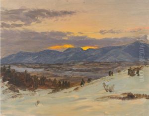 Winter Twilight from Olana by Frederic Edwin Church