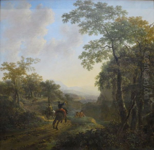 Italian Landscape with Horsemen - view 1