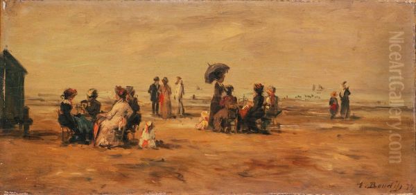 The Beach at Trouville - view 1