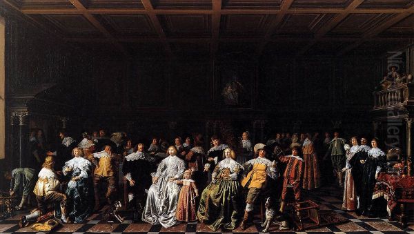 The wedding of Willem van Loon and Margaretha Bas - view 1