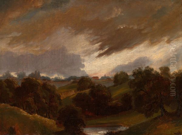 Hampstead, Stormy Sky - view 1