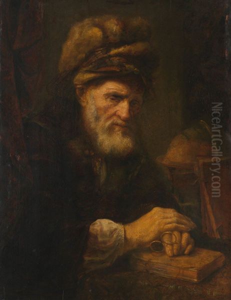 An Old Man in a Fur Cap - view 1