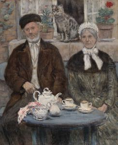 Afternoon Tea by Jean-Francois Raffaelli