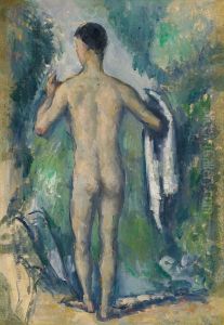 Standing Bather, Seen from the Back by Paul Cezanne