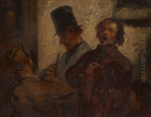 Street Musicians by Honore Daumier