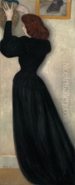 Slender Woman with Vase - view 1