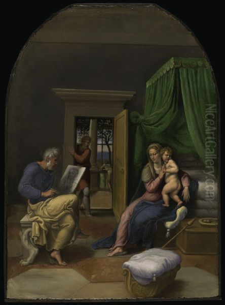 Saint Luke Drawing the Virgin and Christ Child - view 1