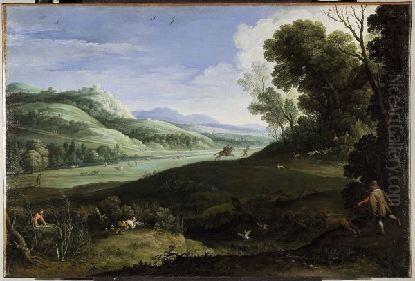Landscape with Hunters - view 1
