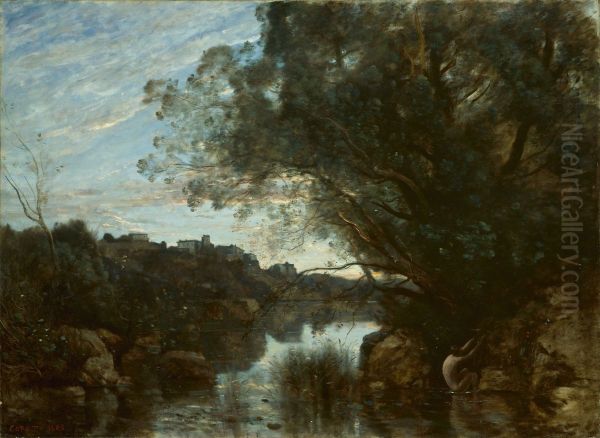 Souvenir of the Surroundings of Lake Nemi - view 1
