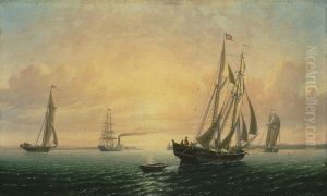 The Schooner Jane of Bath, Maine by William Bradford