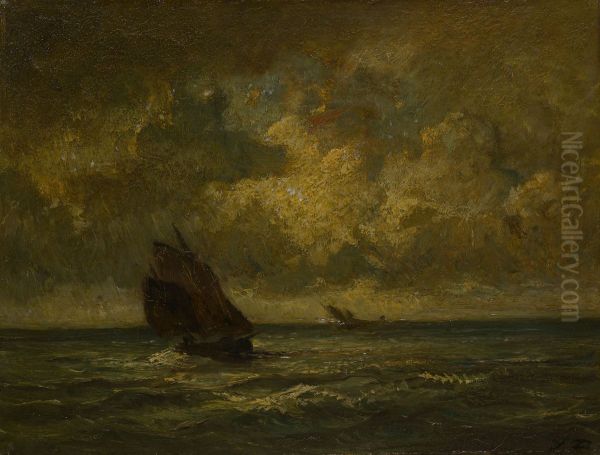 Two Boats in a Storm - view 1