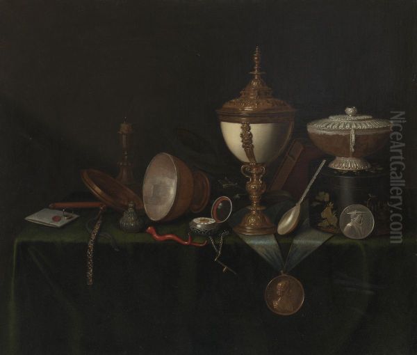 Still Life with Ostrich Egg Cup and the Whitfield Heirlooms - view 1