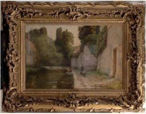 Les Laveuses A Moret Le Soir.