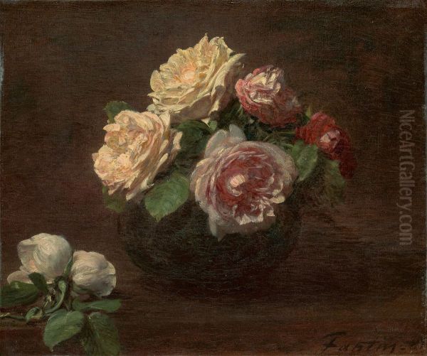 Roses in a Bowl - view 1