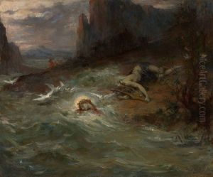 The Death of Orpheus by Henri Leopold Levy