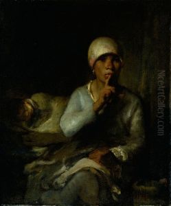 Woman and Child (Silence) by Jean-Francois Millet