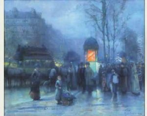 Vue De Paris La Nuit by Karl Cartier