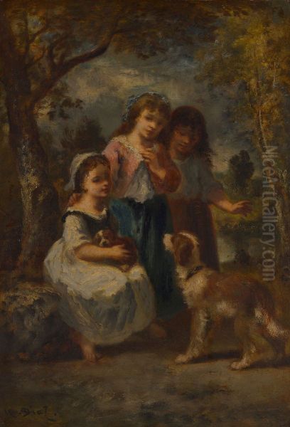 Three Little Girls - view 1
