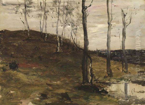 Hillside with Trees - view 1