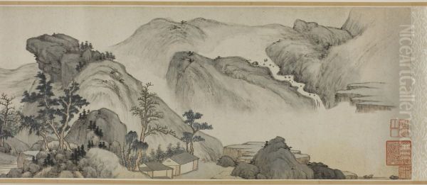Recluse Dwellings in the Autumn Mountains - view 1