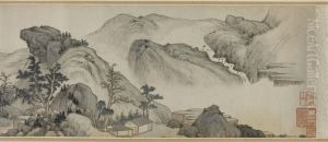 Recluse Dwellings in the Autumn Mountains by Mi Wanzhong