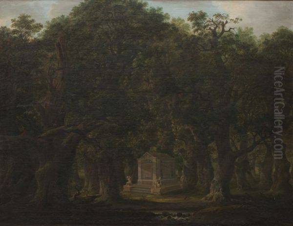 Monument in an Oak Wood - view 1
