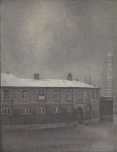 A Wing of Christiansborg Palace by Vilhelm Hammershoi