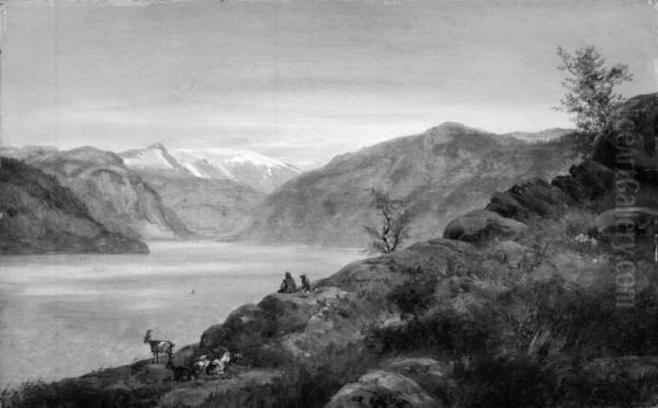 Landskabsstudie fra Kroken i Sogn, Norge - view 1