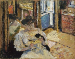 The Dressing-Room, Madame Hessel Reading at Amfreville