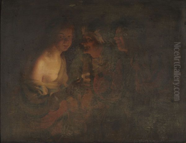 Young Woman with a Candlestick, Old Woman and a Violin Player - view 1