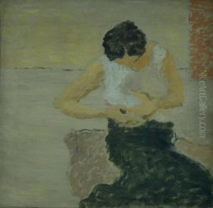 A Lady Dressing A Lady Dressing