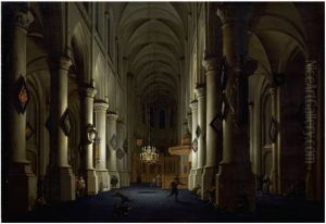 Det indre af en kirke Det indre af en kirke