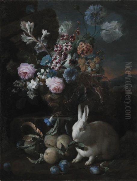 Flower Piece with Rabit - view 1
