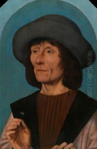 Portrait of a Man with a Pink
