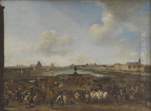 View of Paris seen from the Place Dauphine - view 1