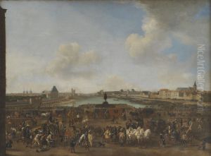 View of Paris seen from the Place Dauphine