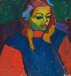 Girl with the Green Face by Alexei Jawlensky