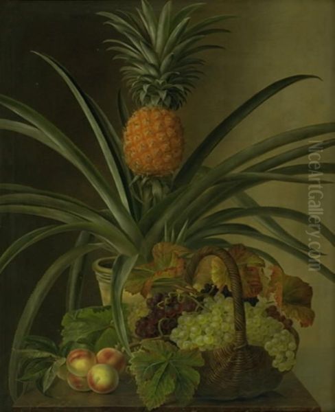 A pineapple and other fruits. - view 1