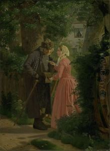 En ung pige beder landsbyens gamle postbud besorge et brev