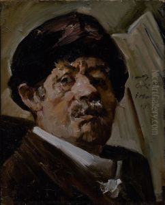 Self-portrait by Lovis (Franz Heinrich Louis) Corinth