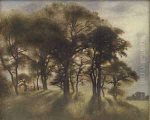 Near Fortunen, Jaegersborg Deer Park, North of Copenhagen by Vilhelm Hammershoi