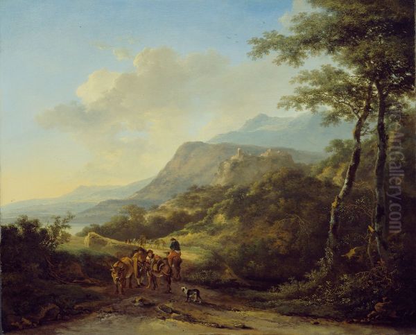 Italian Landscape with Travelers - view 1