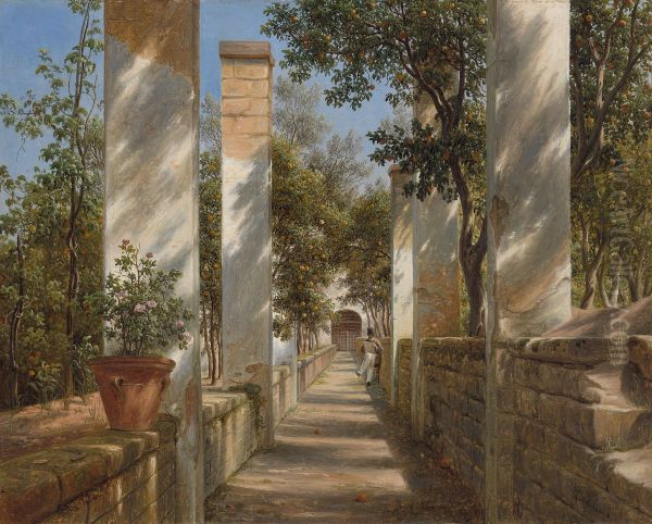 Pergola with Oranges - view 1