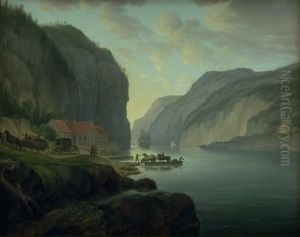 Svinesund naer Frederikshald i Norge by Eric Paulsen