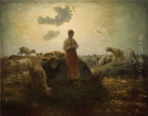 The Keeper of the Herd by Jean-Francois Millet