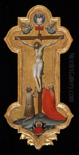 Processional Cross with Saint Mary Magdalene and a Blessed Hermit - view 1