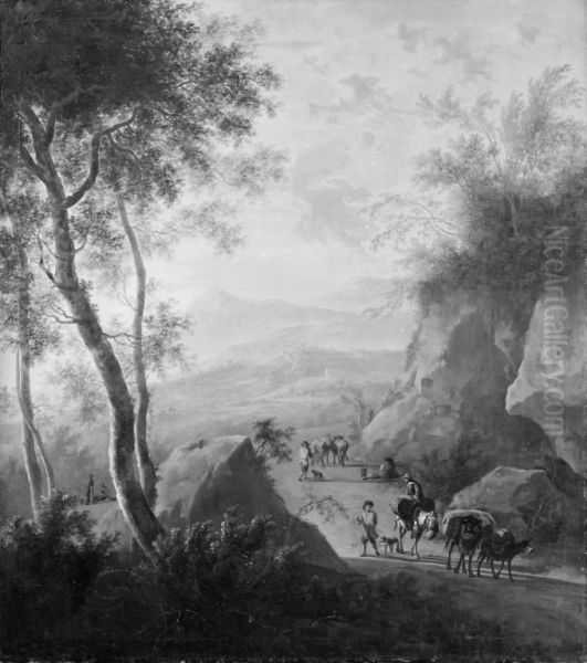 Mountain Landscape with a Natural Gateway - view 1