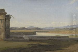 Parti ved Fontana Acetosa by Christoffer Wilhelm Eckersberg