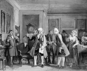 Fra Ludvig Holbergs "Den Stundeslose", I akt, 6. scene